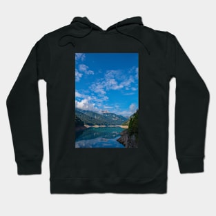 Low Water in Sauris Lake, North Italy Hoodie